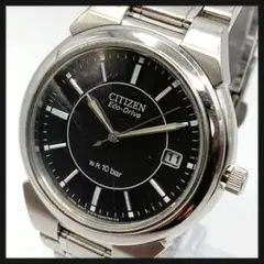 良品‼️2次電池交換❗️CITIZEN クロノグラフ エコドライブ 風防交換 