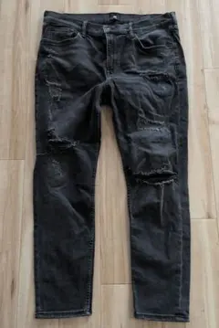 H&M スキニーフィット ダメージデニム 36/30