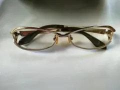 JAPONISM バタフライ型 シルバーフレーム メガネ(度あり)