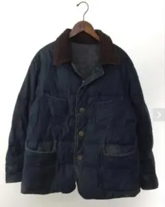 45R オイルドコットン デニム ネイビー ブルゾン ジャケット 45R オイルドコットン デニム ネイビー ブルゾン ジャケット - メルカリ