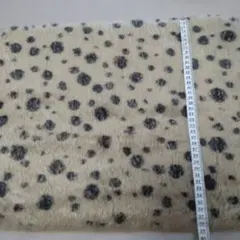 テディベアやぬいぐるみ用モヘア生地、ミックスドット、ブラウン系