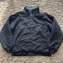 90s LANDS'END ウォームアップジャケット L USA製 ブラック