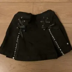 リボン付きブラックスカート 120サイズ