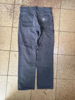 カーハート W32 L32 ストレート ワークパンツ ダークコーヒー