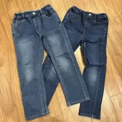 デニムスリムフィットパンツ2本セット
