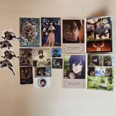 進撃の巨人 ミカサ 一番くじ ステッカー メモリアルカード ポストカードなど