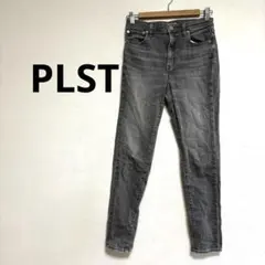 プラステ　PLST　ブラックデニムパンツ　グレー　レディース　M