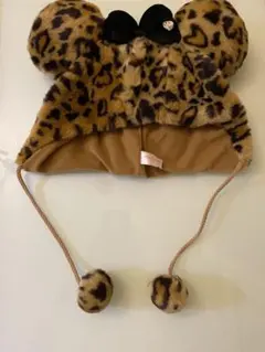 ディズニー⭐︎ミニーちゃん⭐︎ヒョウ柄ファンキャップ