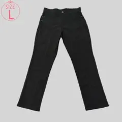 レディース ブラック パンツ ストレッチ