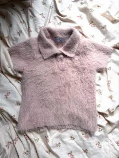 【spia vintage 】ピンクニット　半袖のサムネイル