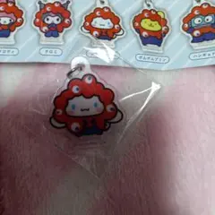 サンリオキャラクターズ　ミャクミャクなりきりアクリルチャーム　シナモロール