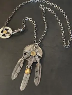 ゴローズ 三点吊り中フェザー 金付きグラス 細角チェーンセット 2025年