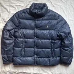 【90s】Ralph Lauren ダウンジャケット ヌプシ型 ネイビー