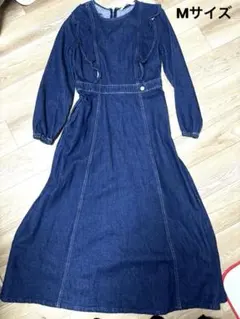 【中古】ZARA デニム Aライン ワンピース