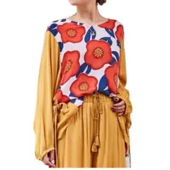 AMINA COLLECTION アミナコレクション 和椿トップス 椿の花のサムネイル