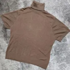 C·B Flower 半袖ニット ブラウン