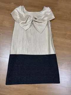 アサクラ　パーティドレス　ゴールド✖️ブラック　38サイズ