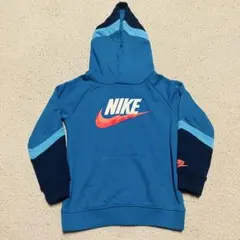 NIKE フード付きパーカー キッズ用 100～110cm 青/ネイビー