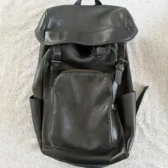 COACH リュック ヘンリー ペプルドレザー A4可 大容量 ブラック - メルカリ