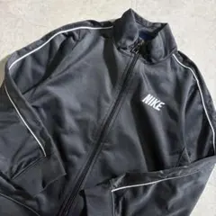 【100相当】５ NIKE トラックジャケット グレー キッズ古着 ジャージ