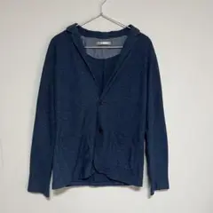 IKKA イッカ カーディガン Mサイズ　ダークブルー　ネイビー