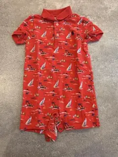 美品　Ralph Lauren ロンパース 24M ヨット柄 レッド