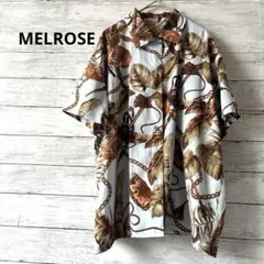 MELROSE 半袖シャツ チェーン柄 リーフ柄のサムネイル