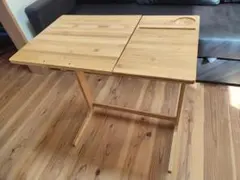 竹製 多機能多用途 デスク・机・サイドテーブル 角度調節可能