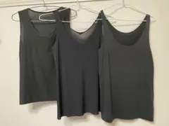 エアリズム ブラック タンクトップ 3枚セット L XL