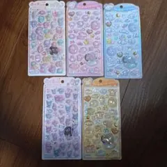 サンリオ うるちゅるポップシール　5枚セット　シナモンロール　ポムポムプリン