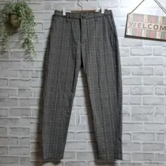 ライトオン テーパードパンツ チェック 美品 ゆったり ウエストゴム 上品 M