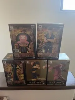 未開封　ワンピース フィギュア 5体セット　まとめ売り　フィルムゴールド