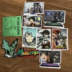 ヒロアカ 一番くじ L賞 ステッカーセット 緑谷出久まとめ売り