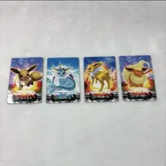 ポケモン　図鑑カード　アドバンスジェネレーション　イーブイ進化　4枚セット