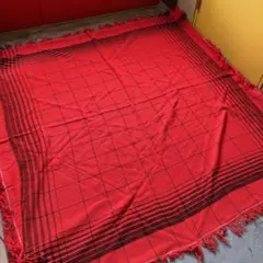 80s 昭和レトロ　アンティーク　こたつ上掛　200×200  高級コタツ上掛のサムネイル
