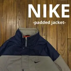 【NIKE ナイキ】 90s 切替デザイン中綿ジャケット XL相当