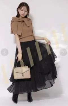 アプワイザーリッシェ☆エアリーアシメフリルスカート 花びらスカート