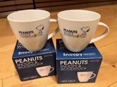 【未使用】PEANUTS スヌーピー & ウッドストック マグカップ 2個セット