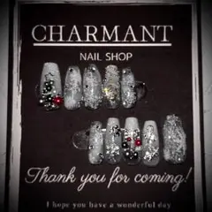 オーダーネイルチップ クリスマスネイルにピッタリ オーダー後3日以内に発送