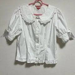 半袖ブラウス　白のサムネイル