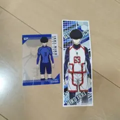 ブルーロック アクリルカード ステッカー 二子一揮 セリア