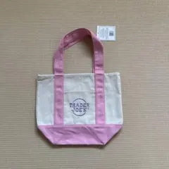 TRADER JOE'S トートバッグ クリーム/ピンク