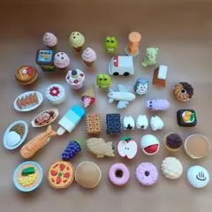 食べ物動物他モチーフ消しゴムセット 43個