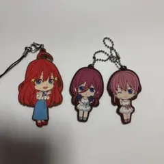 五等分の花嫁　一花　五月　三玖　ラバーマスコット　キーホルダー　キーチェーンのサムネイル
