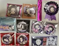 鬼滅の刃　猗窩座　44mm缶バッジ35個　公式バッジカバー付　ハンドメイドリボン 鬼滅の刃 猗窩座 44mm缶バッジ35個 公式バッジカバー付 ハンドメイド