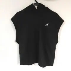 カンゴールキッズ　ベストパーカー　ノースリーブ　160cm ブラック