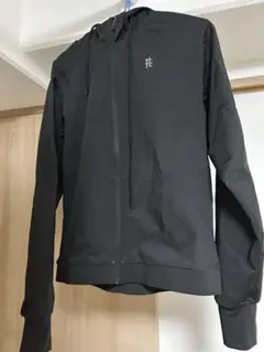 黒 フルジップフード付きサウナスーツ