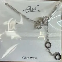 Glitz Wave ダブルリング ネックレス