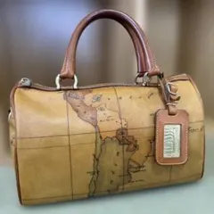 PRIMA CLASSE プリマクラッセ ミニボストンバッグ 地図柄