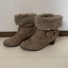 ファー付ショートブーツ　Lサイズ